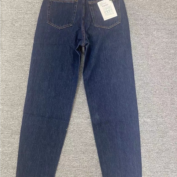 Toteme 2022 new design casual fashion versatile leg shape small fold blue jeans - Picture 7 of 7